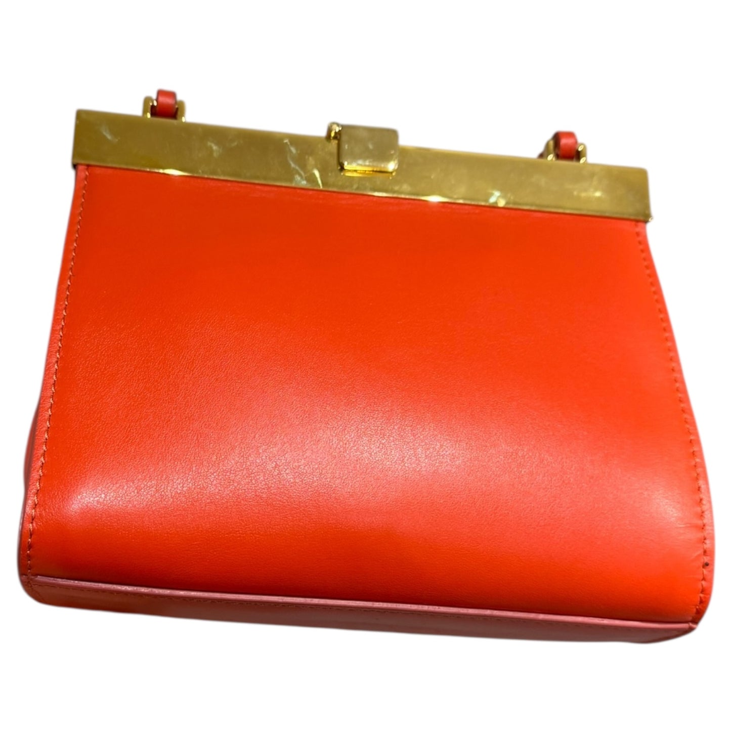 Sportmax Lizzie Kiss-Lock Crossbody Bag in Orange