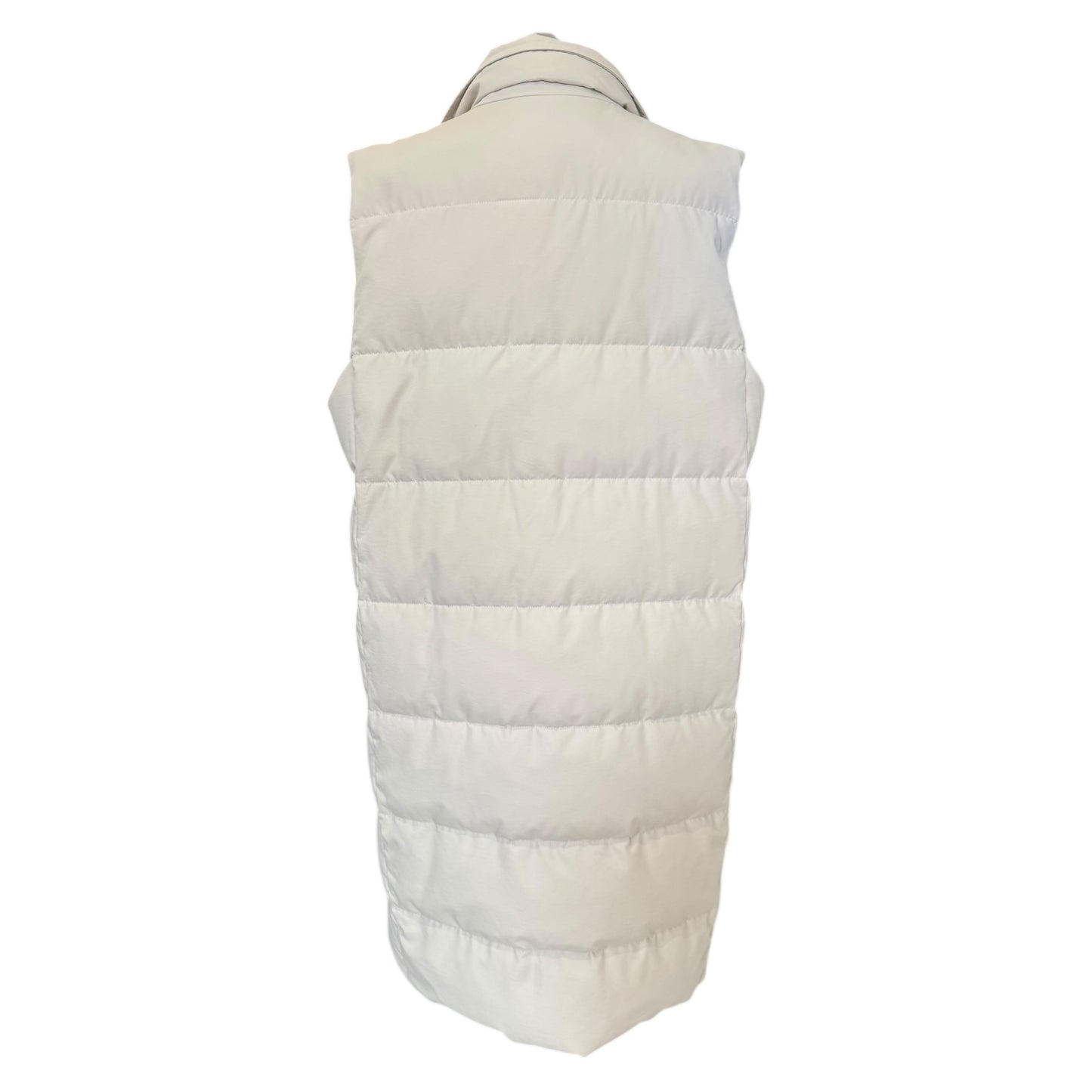 Marella Cream Longline Puffer Gilet - 14