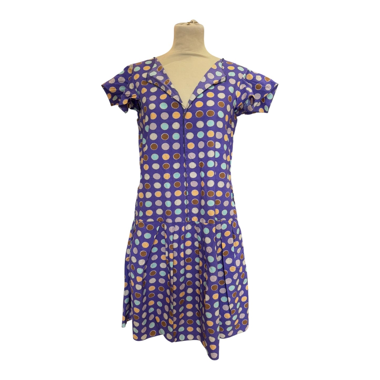 Marni Purple Spot Dress with Belt - 12