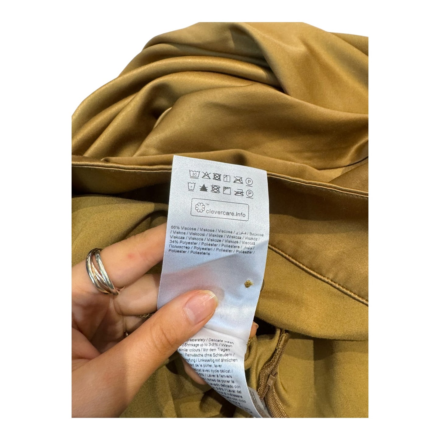 My Essential Wardrobe Slip Skirt in Dijon - 10 - NEW