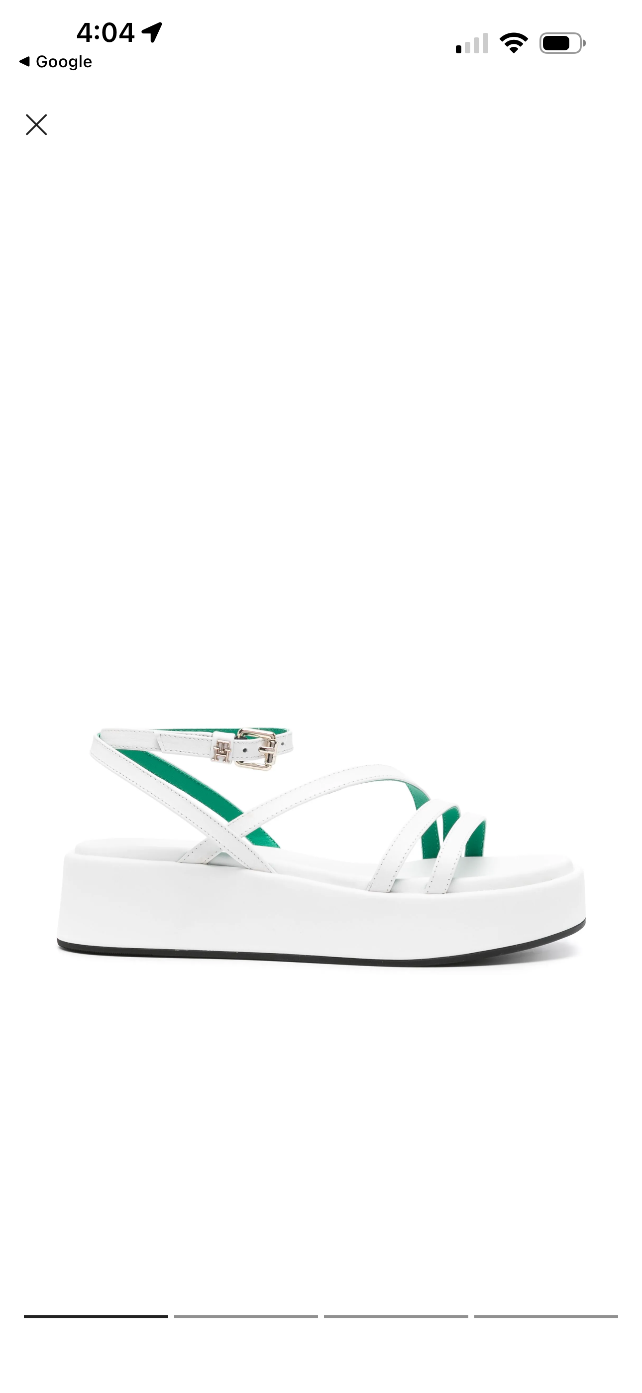 Tommy Hilfiger White Platform Sandals - 37/4 - NEW