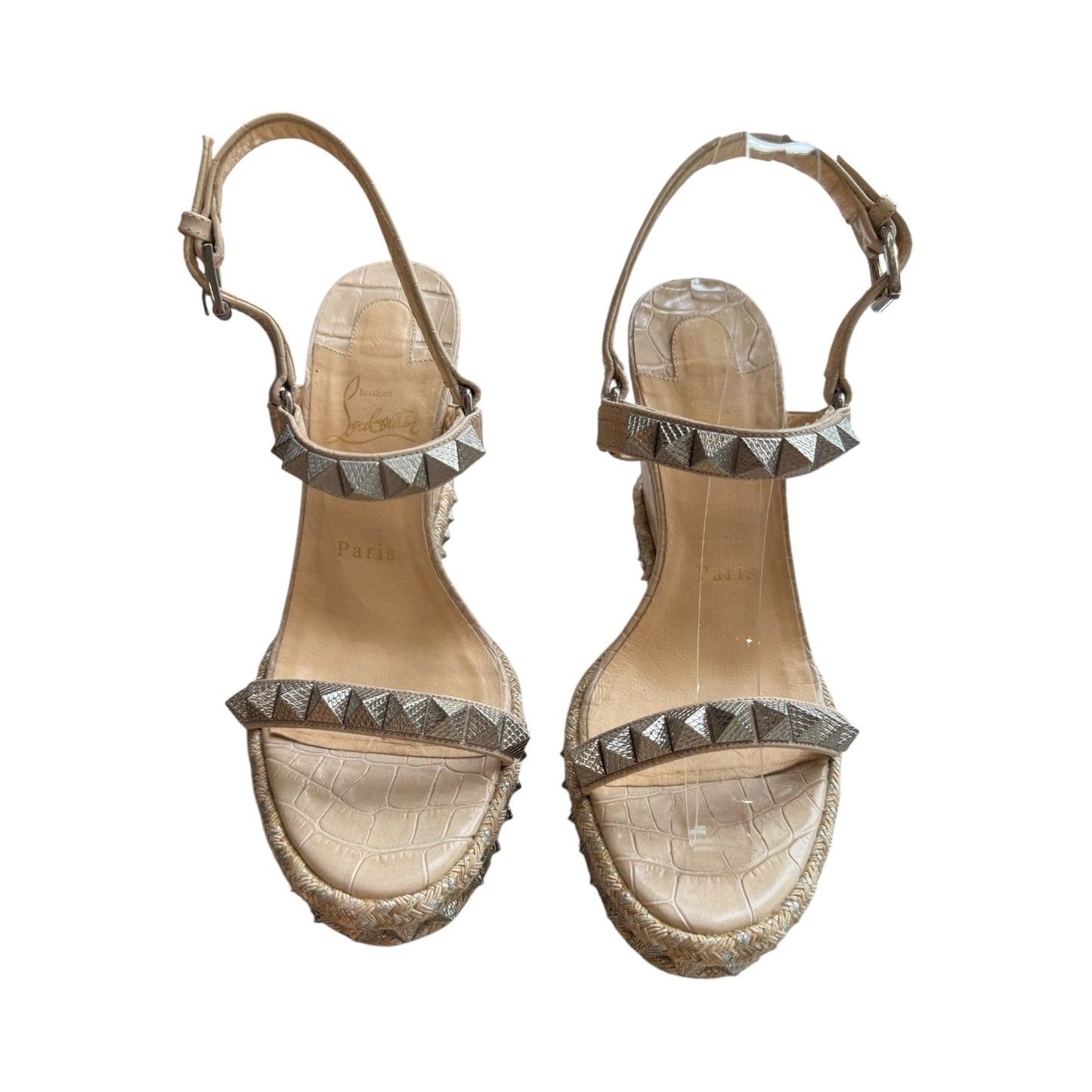Louboutin Stud Wedge Heels - 38/5