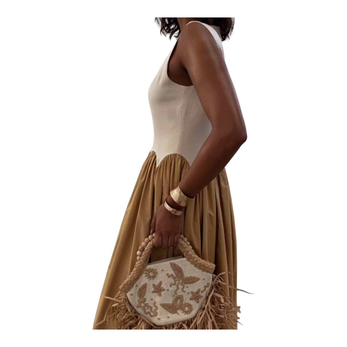 Never Fully Dressed Camel Monika Dress - 12 - NEW