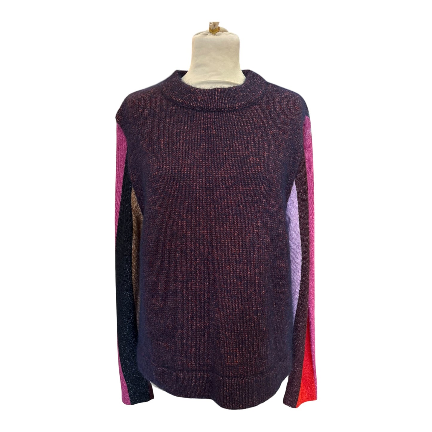 Paul Smith Lurex Sleeve Knit Jumper - 12/14 - NEW