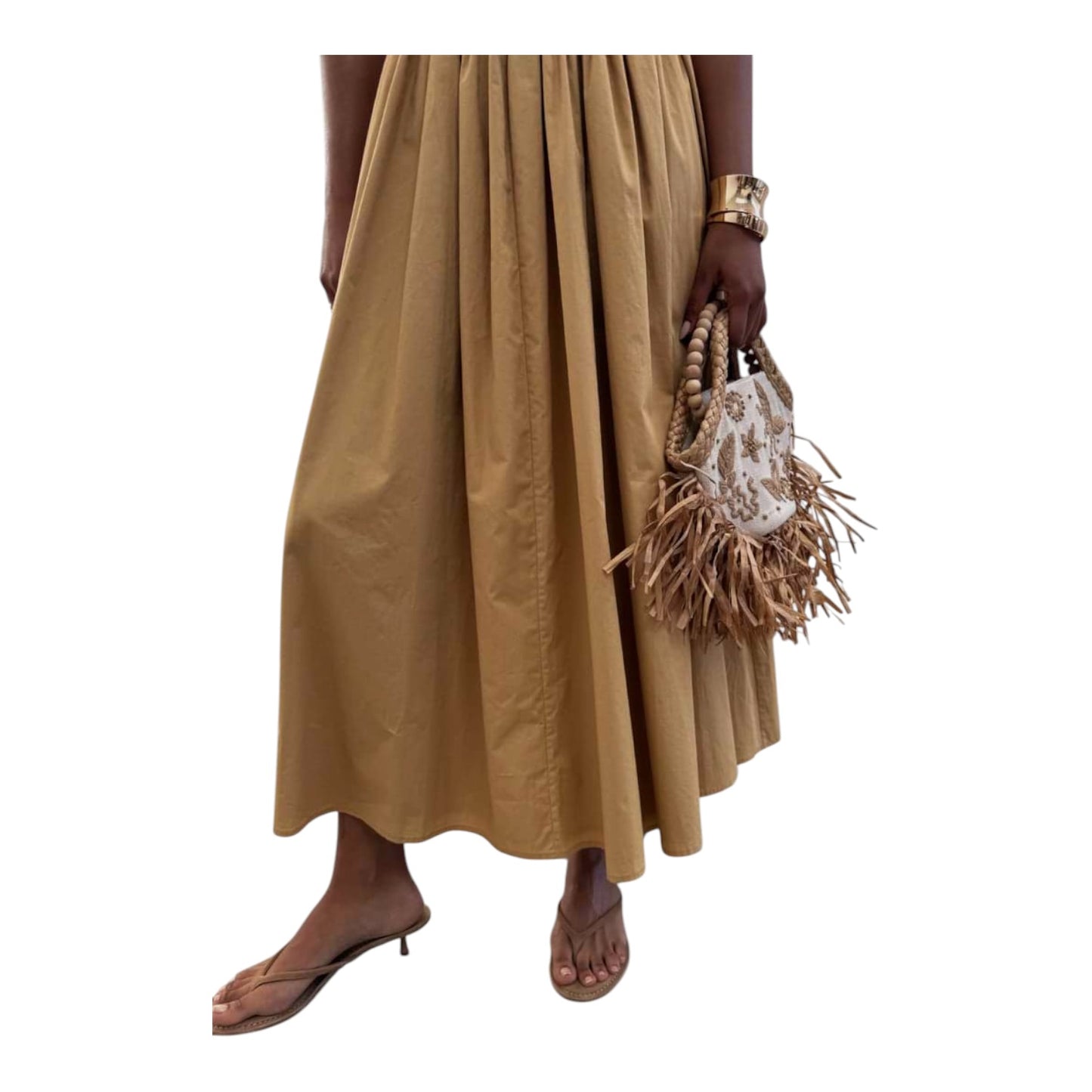 Never Fully Dressed Camel Monika Dress - 12 - NEW