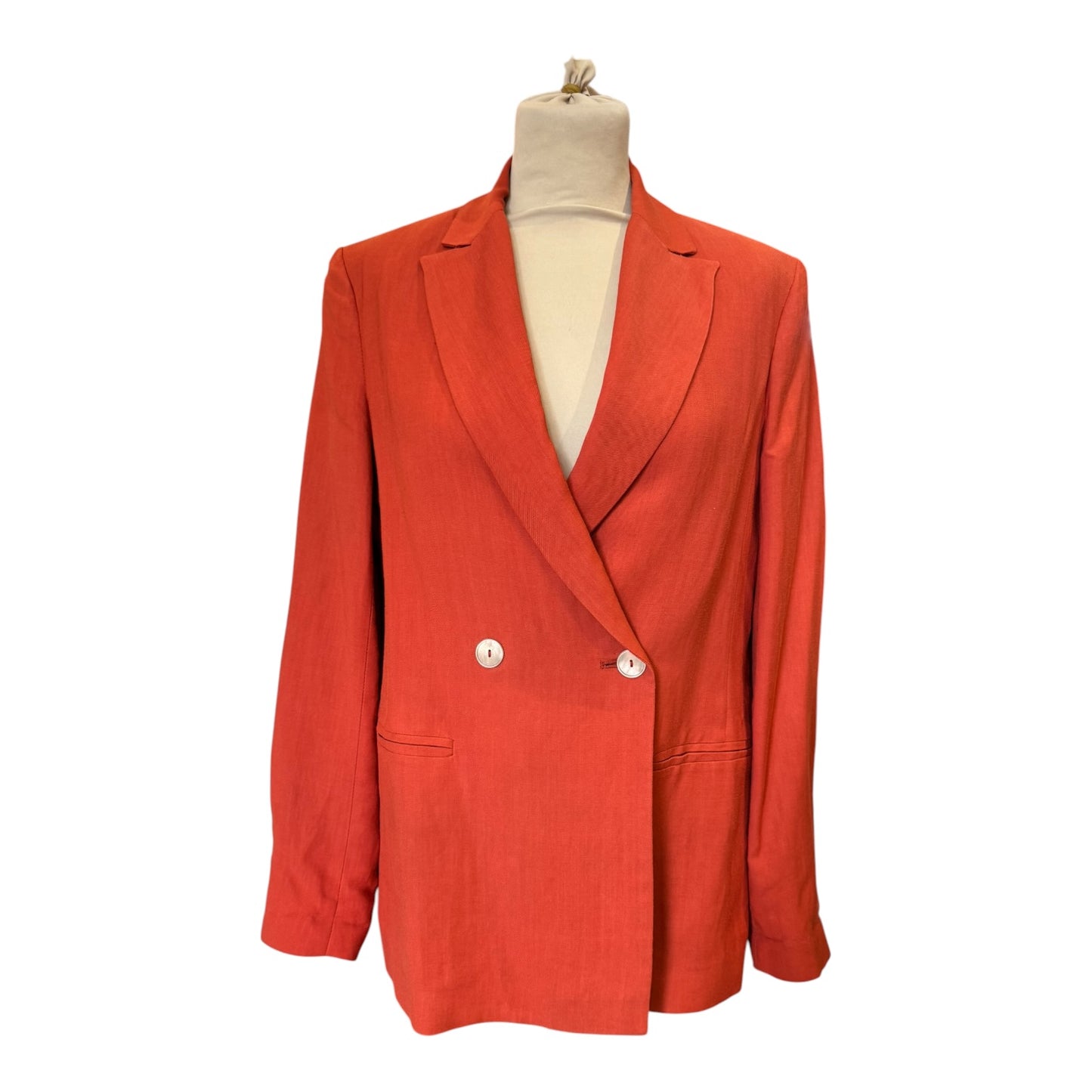 Antonelli Firenze Orange Double Breasted Blazer - 8/10