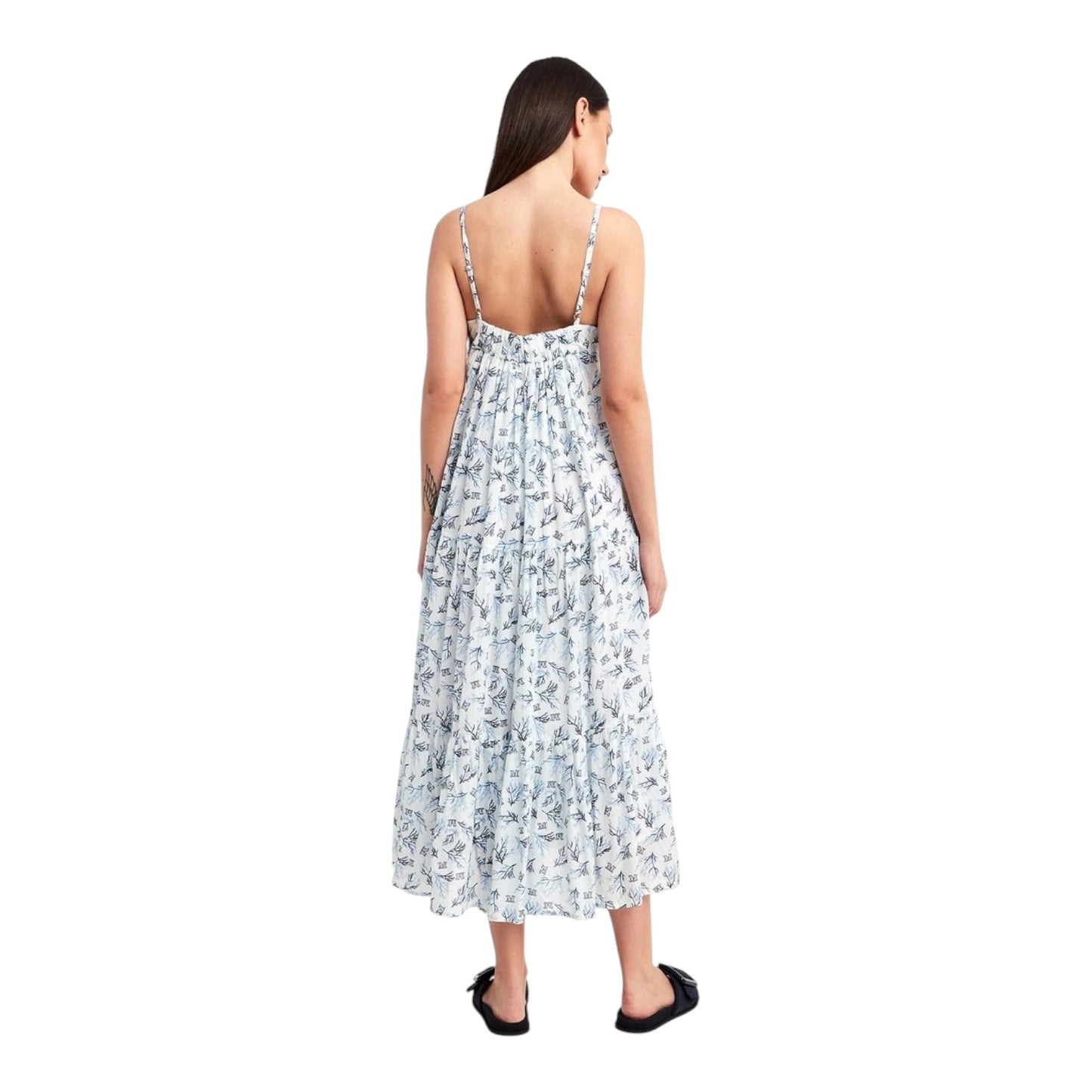 Max Mara Beachwear White and Blue Dress - 12
