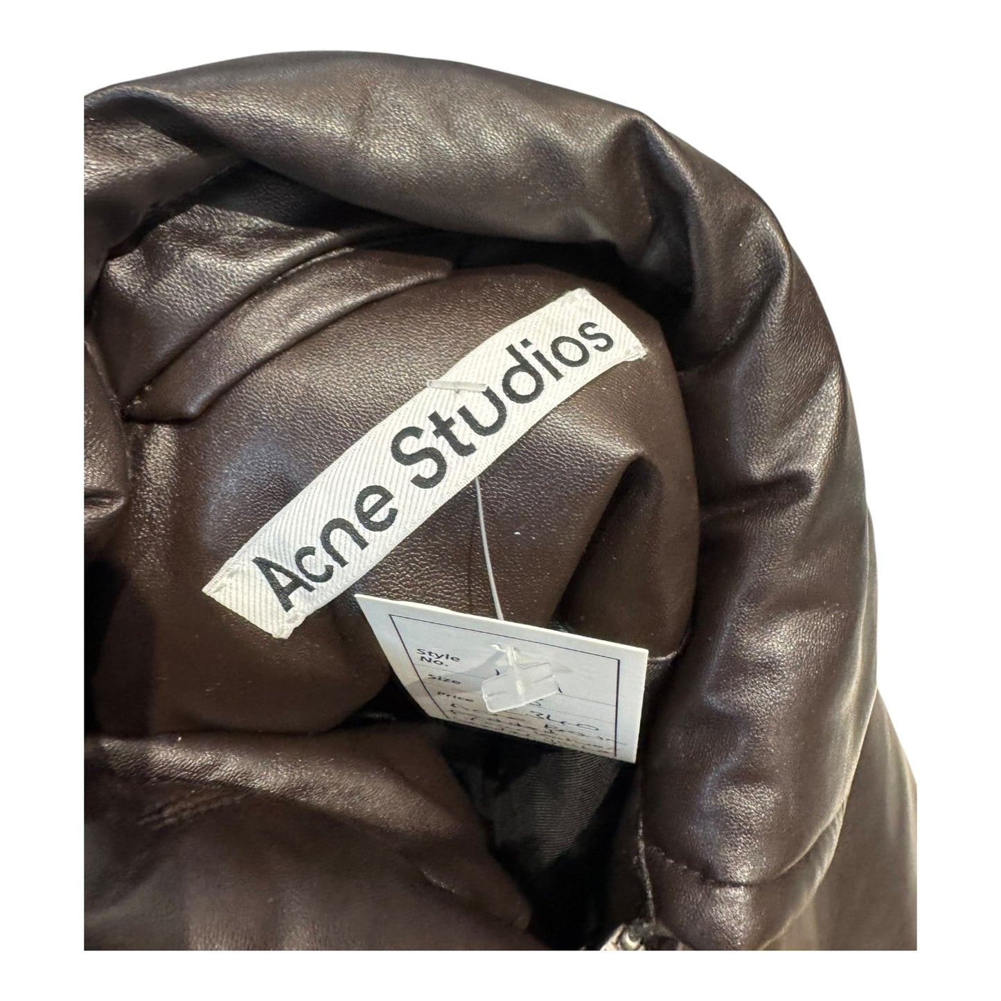 Acne Studio Coated Bomber Jacket in Dark Brown - 8