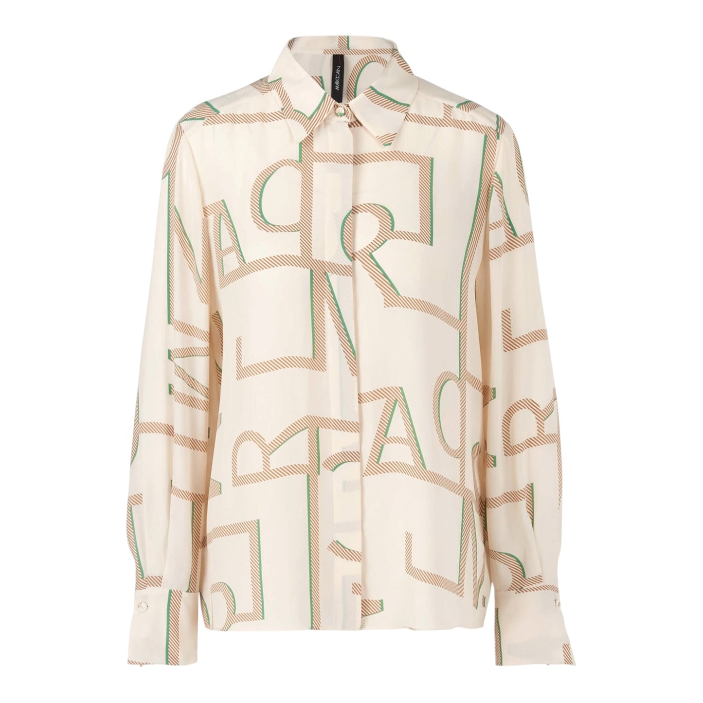 Marc Cain Creme Motif Print Shirt - 16