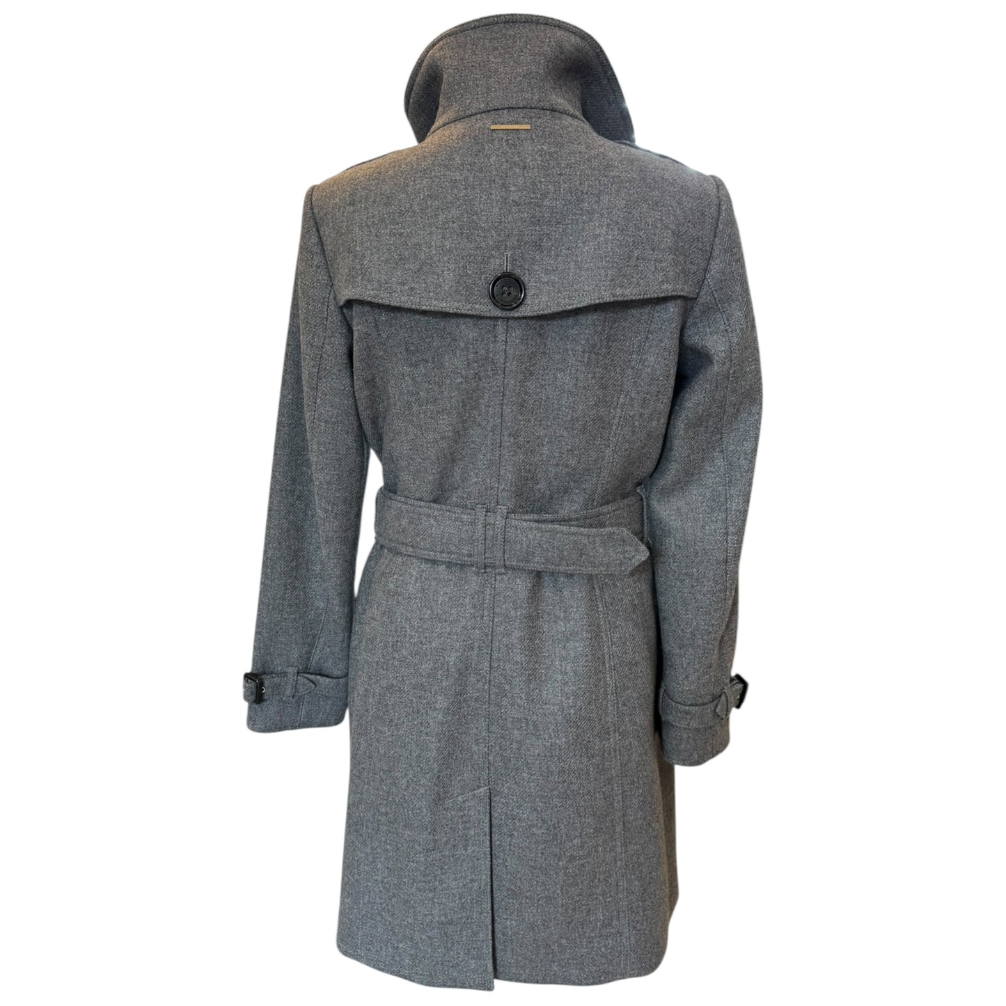 Burberry Grey Gibbsmore Coat - 10