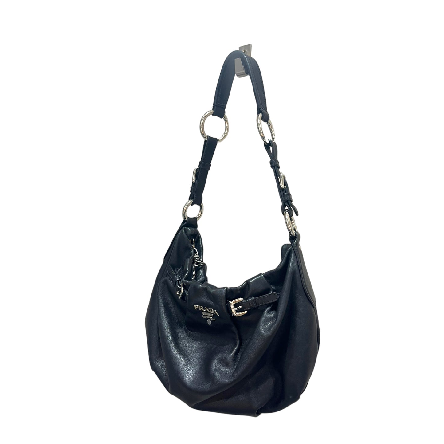 Black Leather Prada Bag