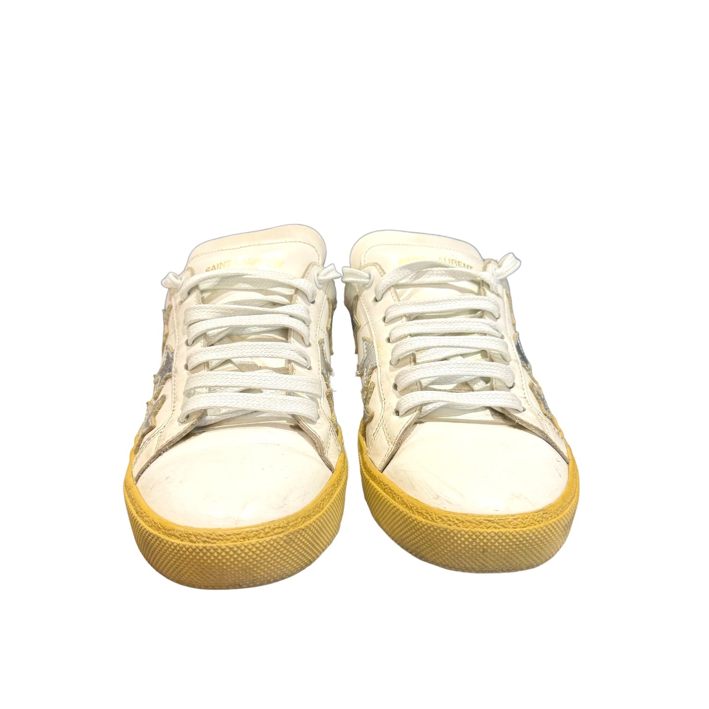 Saint Laurent White Star Trainers - 4