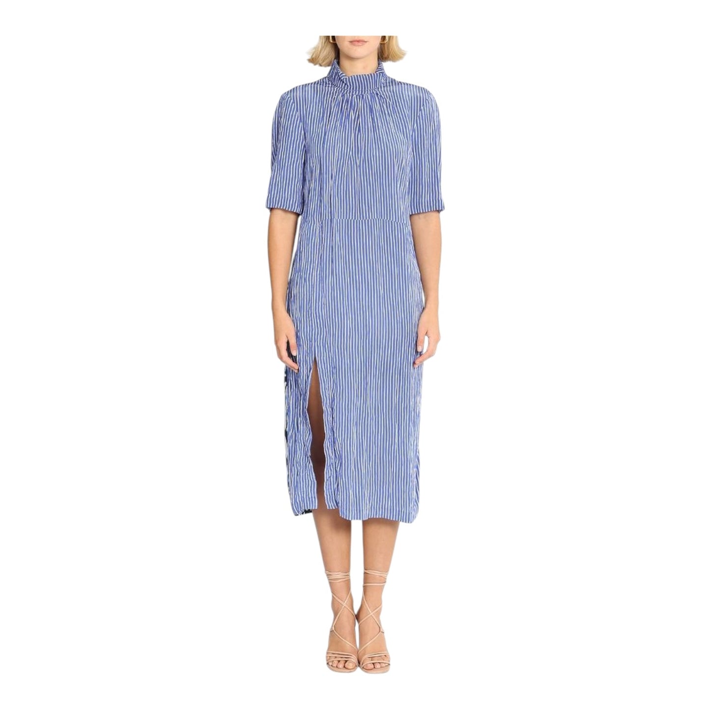 Baum und Pferdgarten Blue Stripe Leo Midi Dress - 10