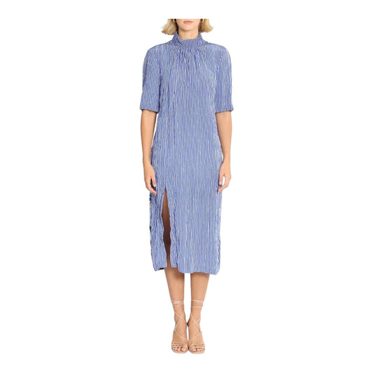 Baum und Pferdgarten Blue Stripe Leo Midi Dress - 10