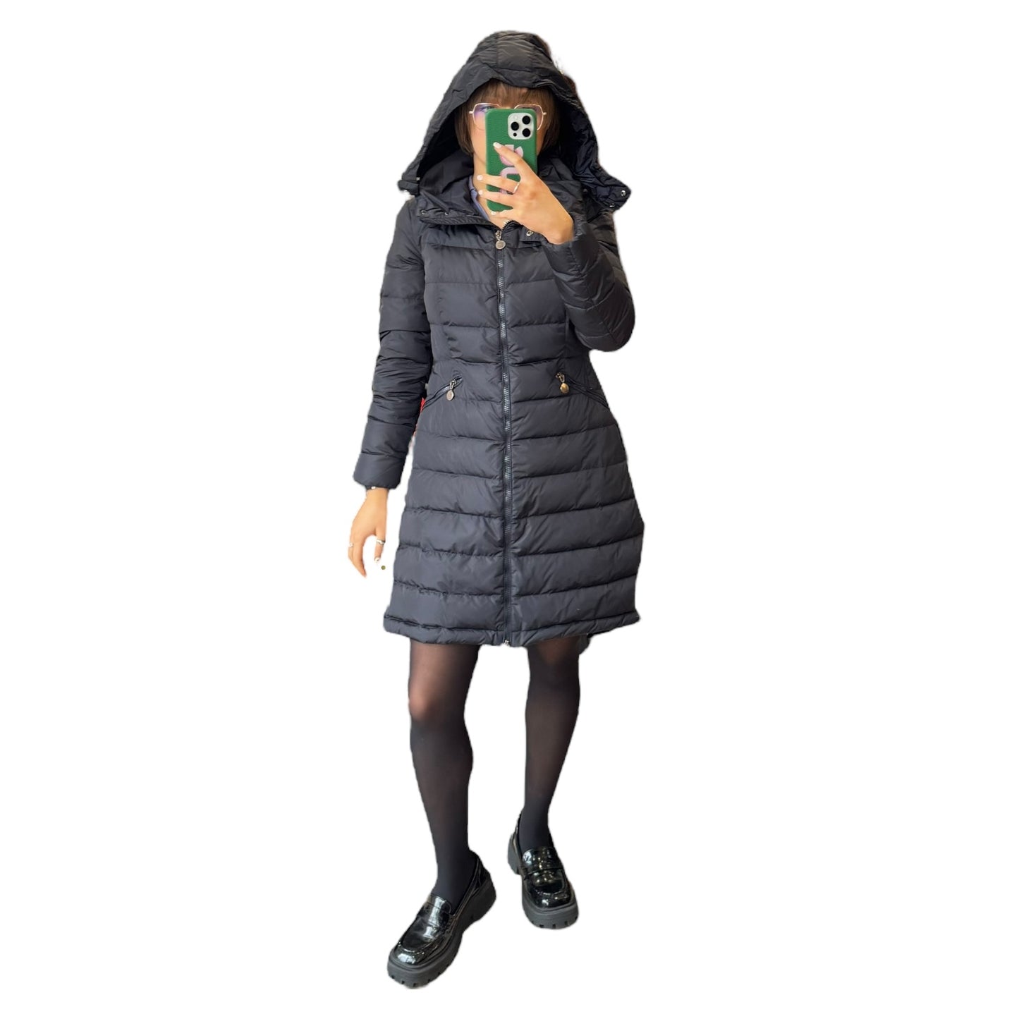 Moncler Navy Puffer Coat - 10