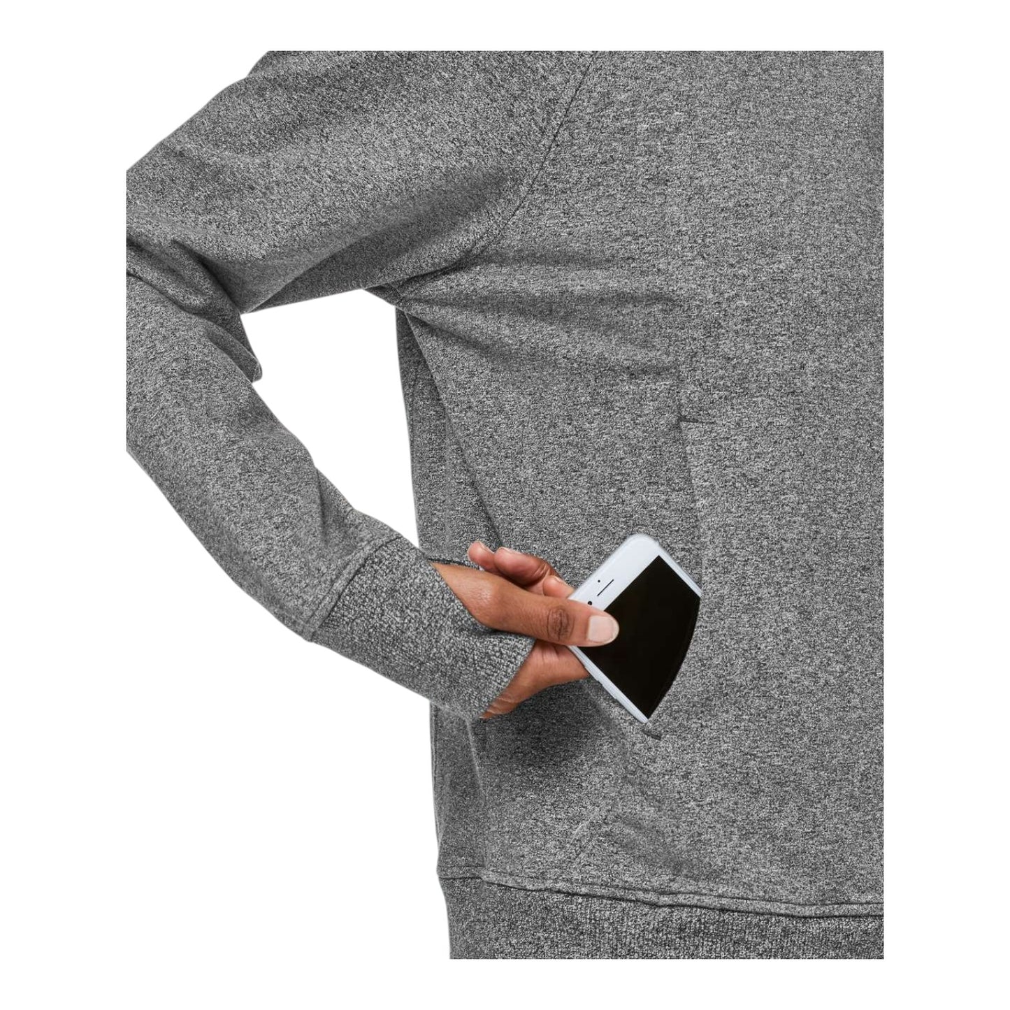 Lululemon Scuba Pullover Heathered Speckled Black - 12