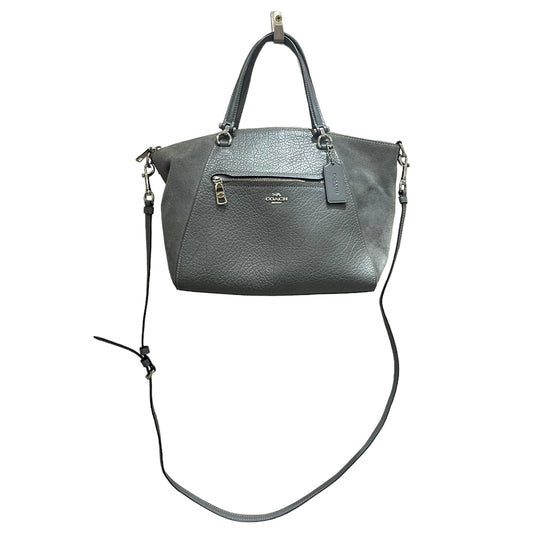 Coach Grey Leather and Suede Bag