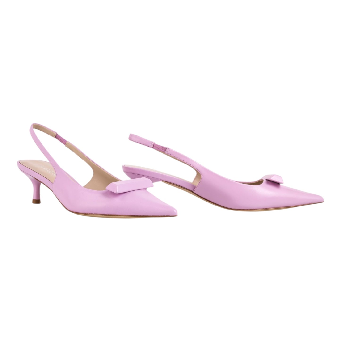 Marc Cain Pink Elegant Leather Sling Pumps - 39 / 6