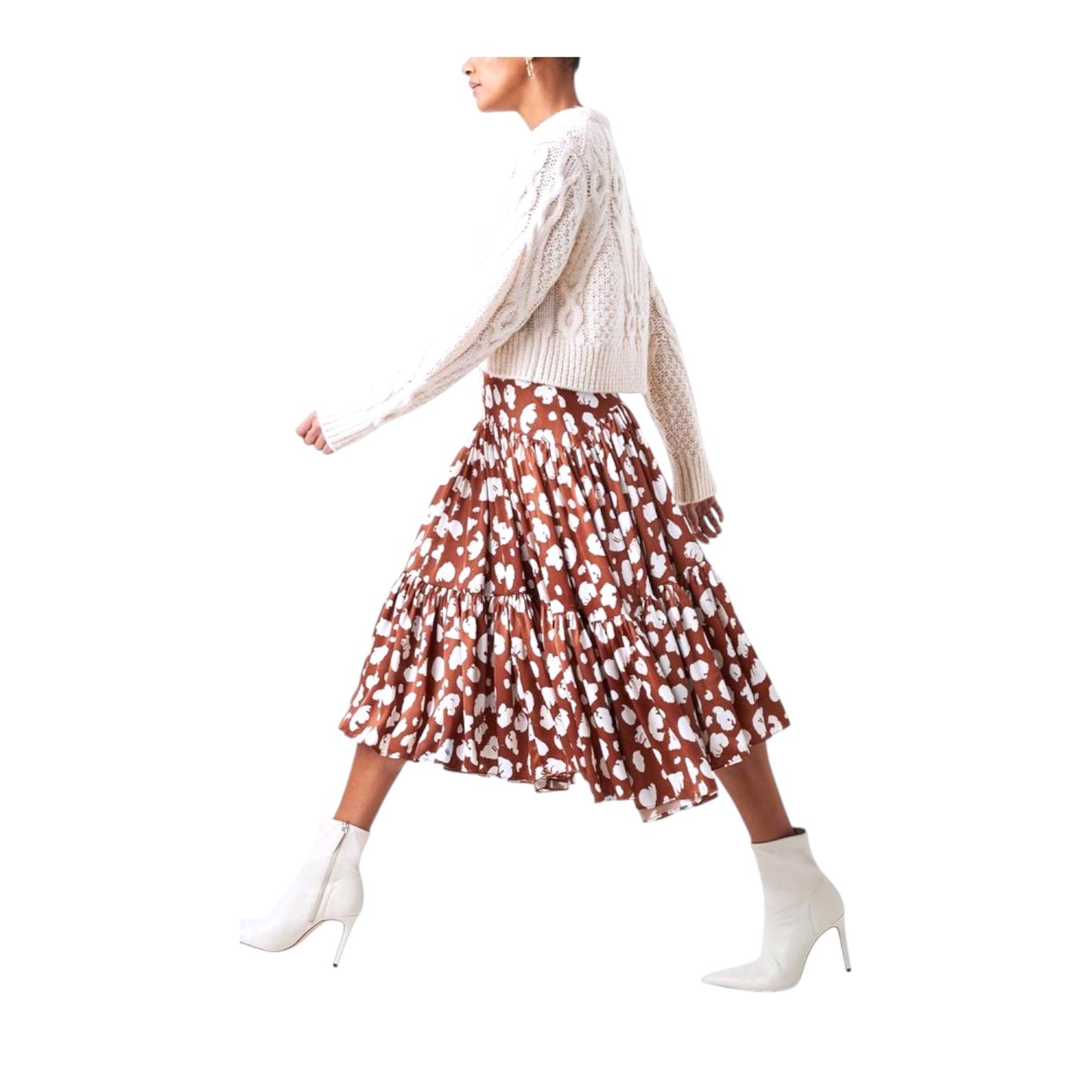 French Connection Inu Tiered Skirt - 10