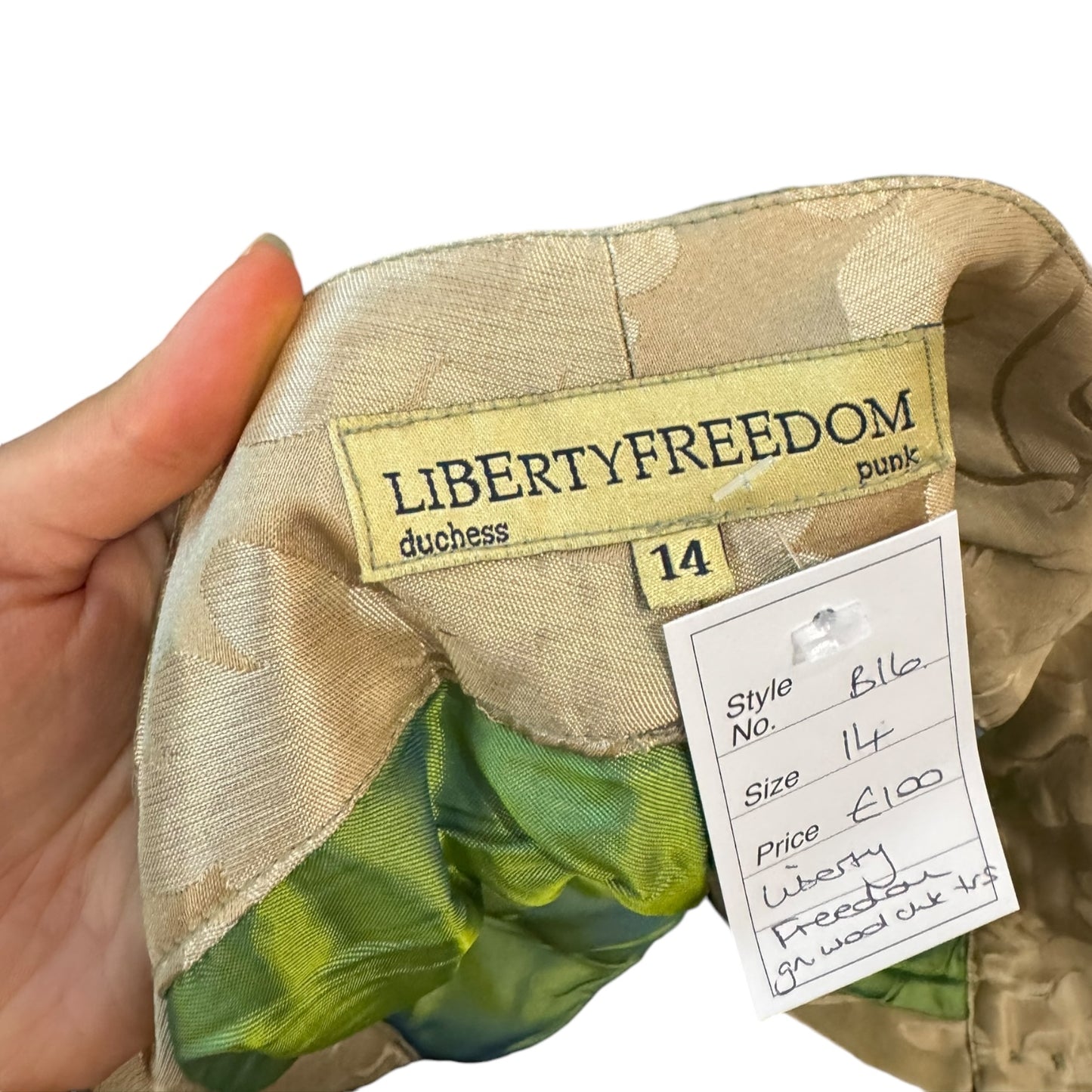 Liberty Freedom Green Wool Trousers - 14