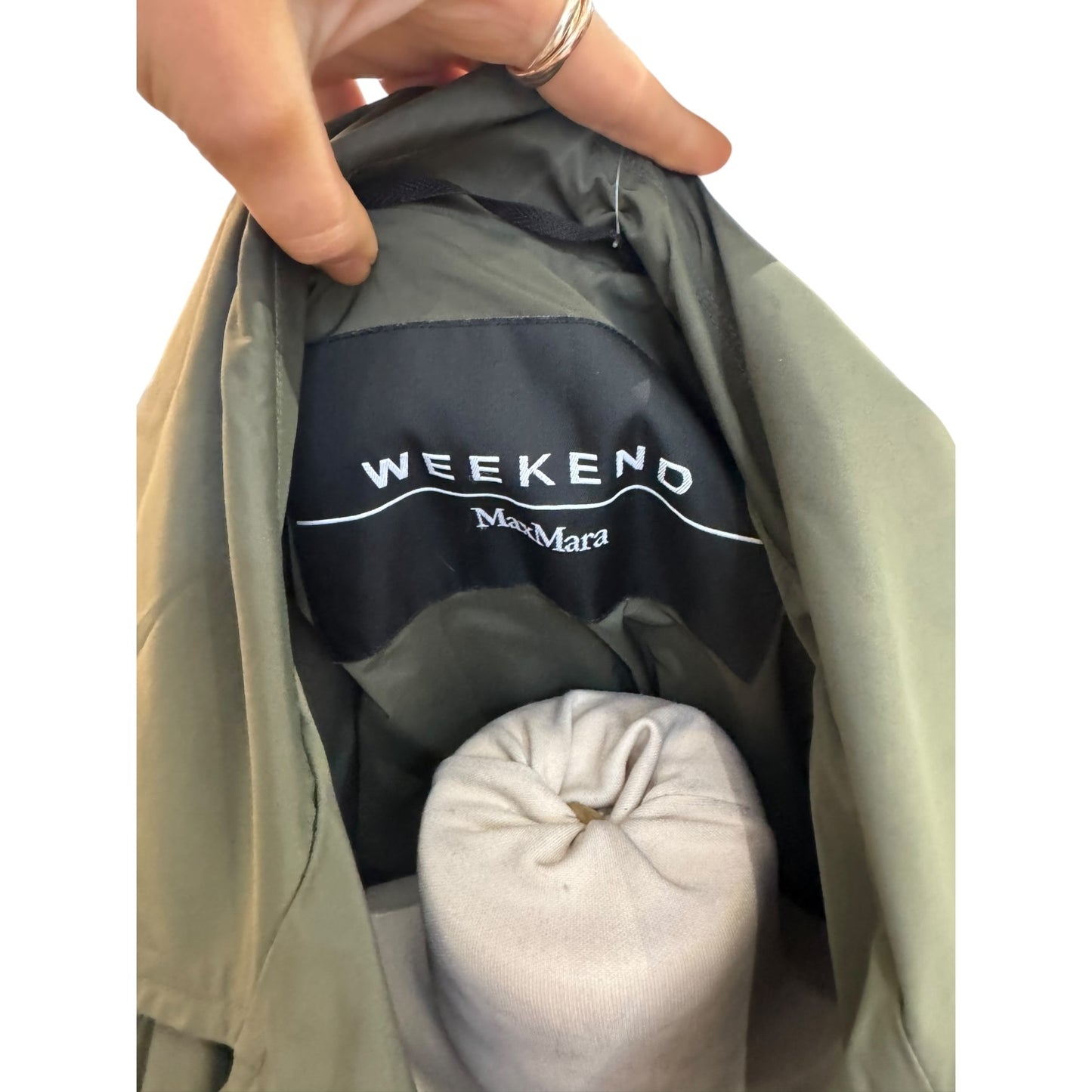 Weekend Max Mara Khaki Rain Coat - 12