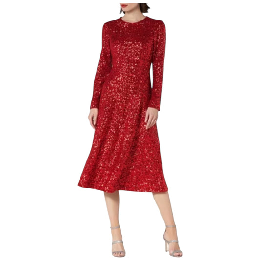 LK Bennett Red Sparkly Dress - 10 - NEW