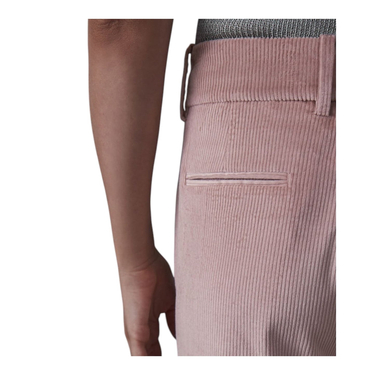 Reiss Carie Blush Pink Cord Trouser Suit - 8/10