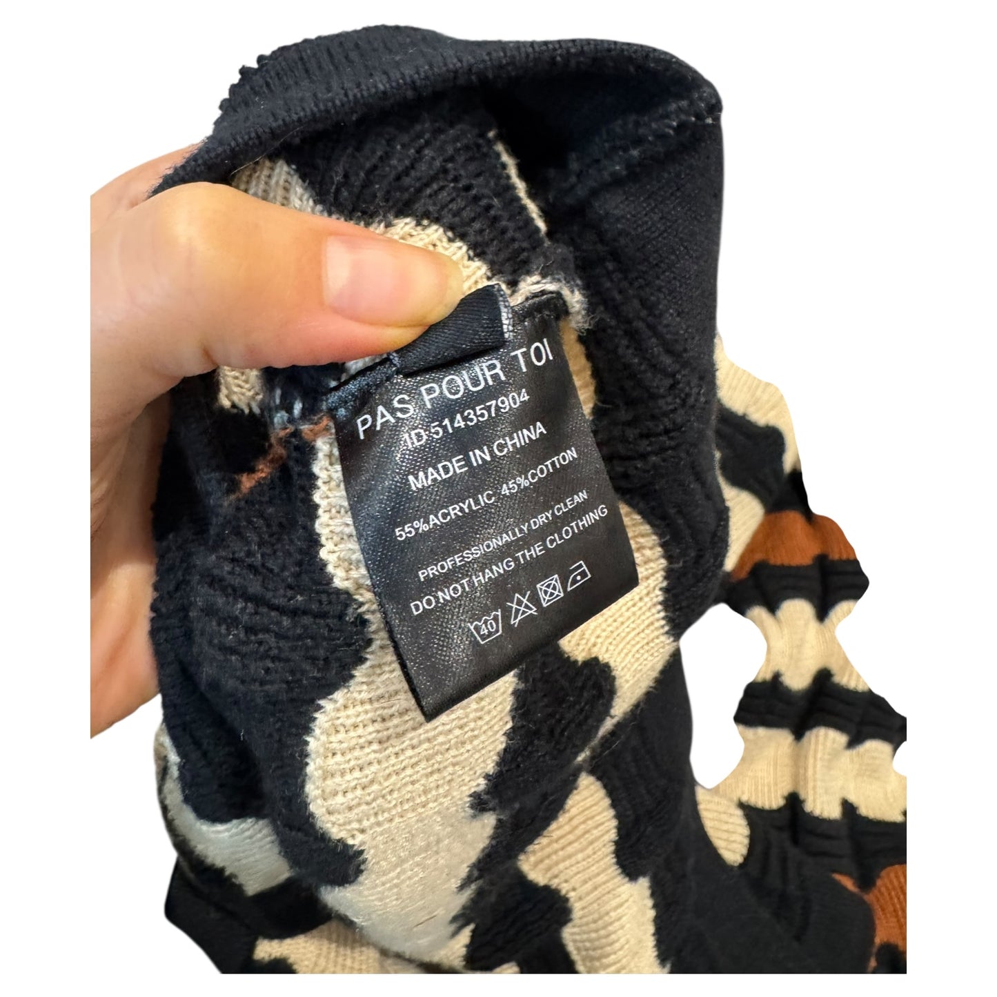 Dodo Bar Or Marvin Black Brown and Cream Cardigan - 10