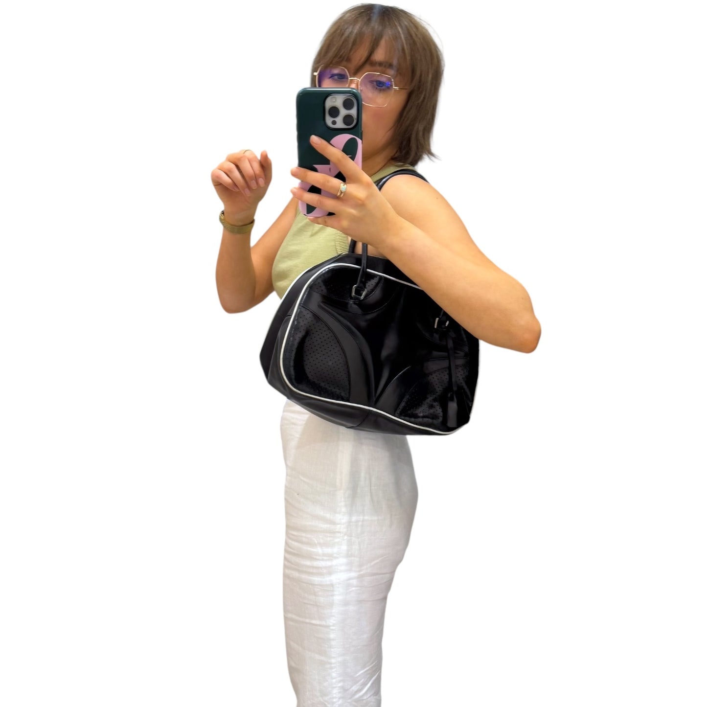 Prada Black Bowling Bag