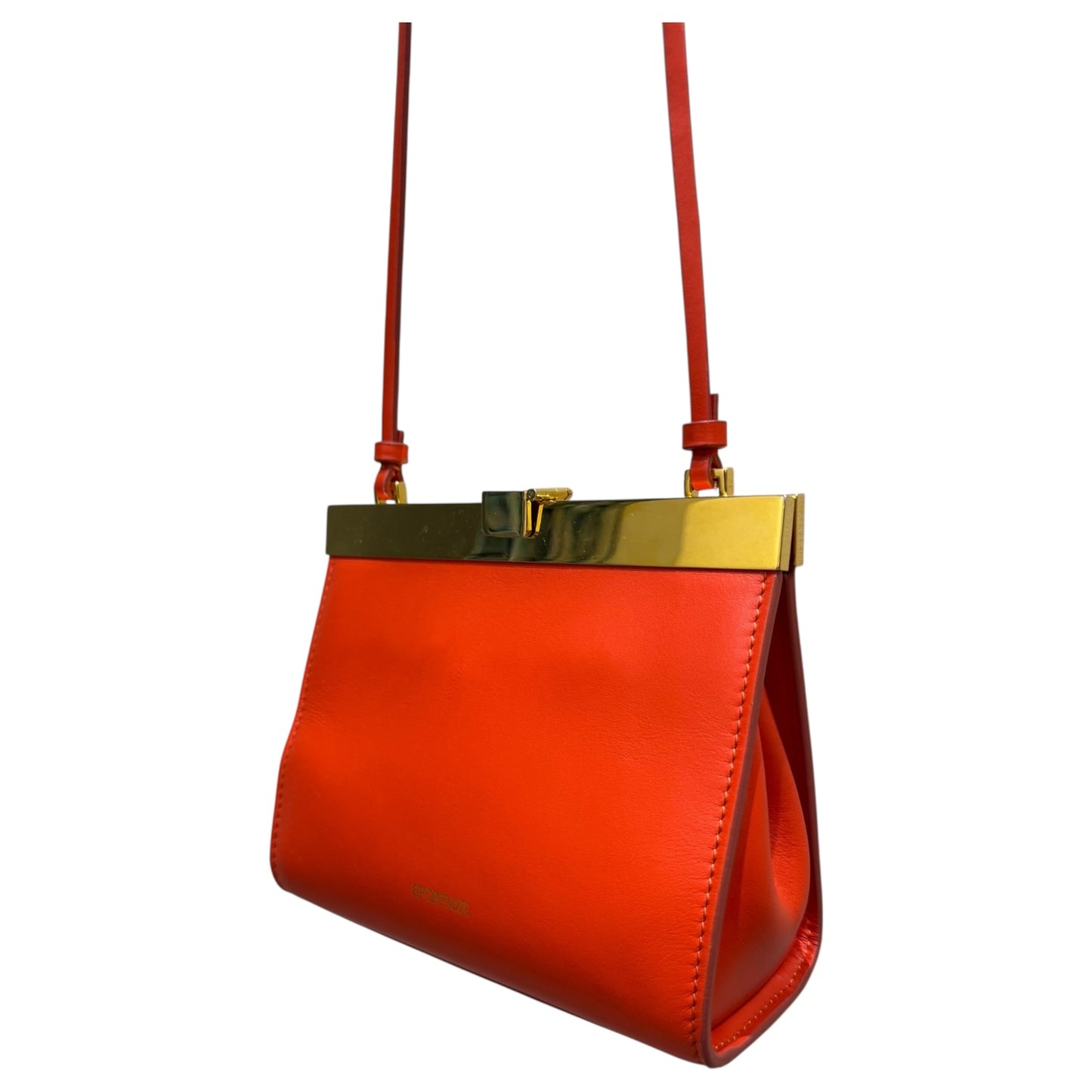 Sportmax Lizzie Kiss-Lock Crossbody Bag in Orange