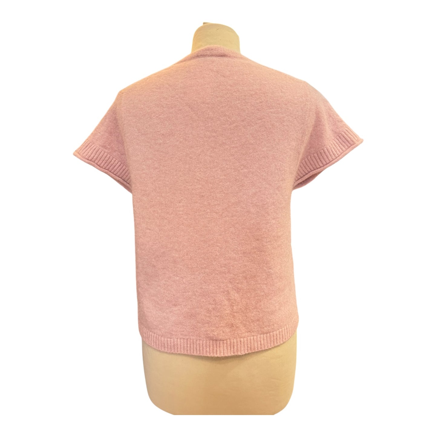 Me + Em Smoke Pink Button Through Knit Baby Tee - 10/12