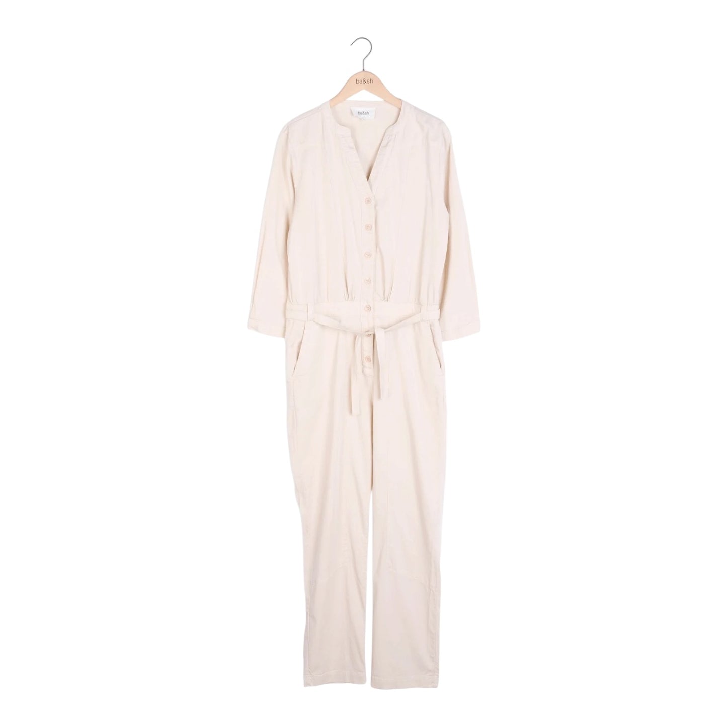 Ba&sh Cream Jumpsuit - 10