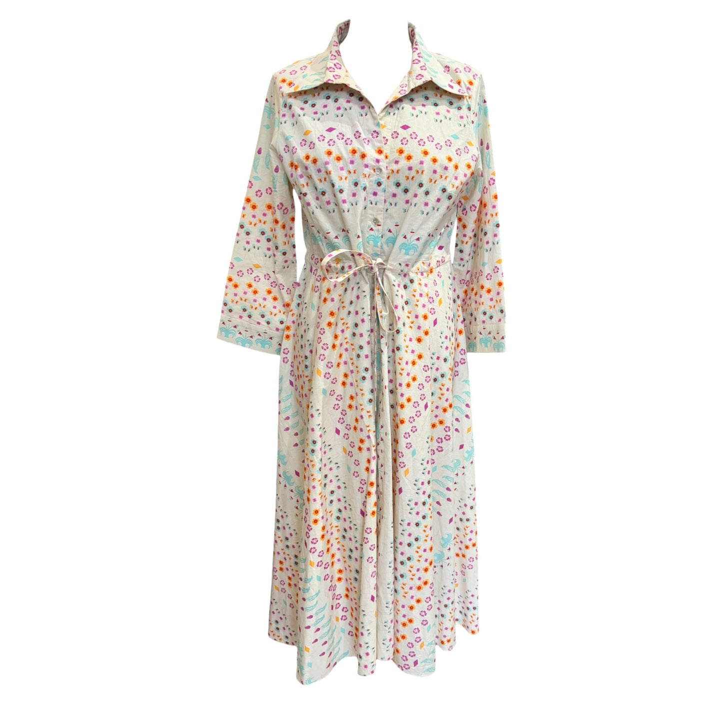 Le Sirenuse Positano Cream Floral Dress - 12