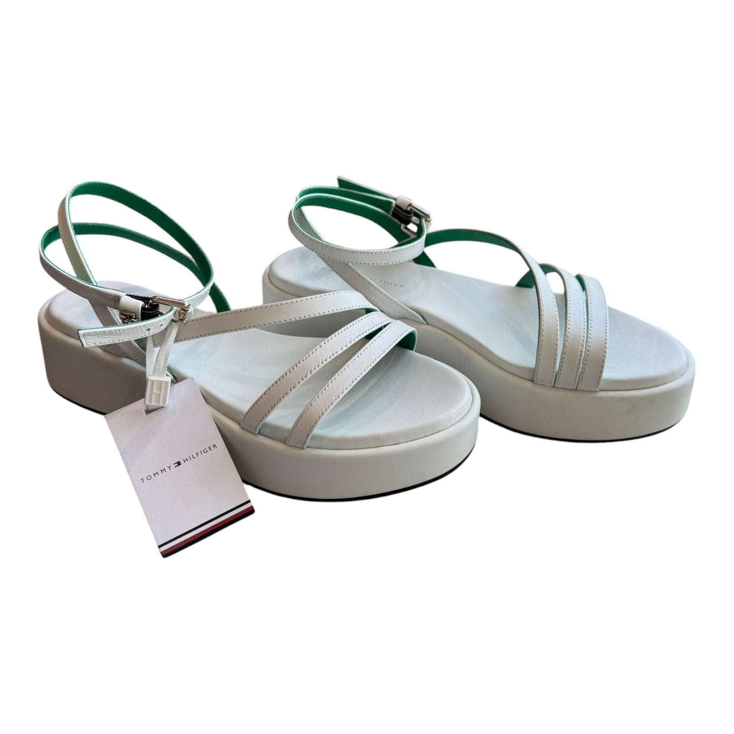 Tommy Hilfiger White Platform Sandals - 37/4 - NEW