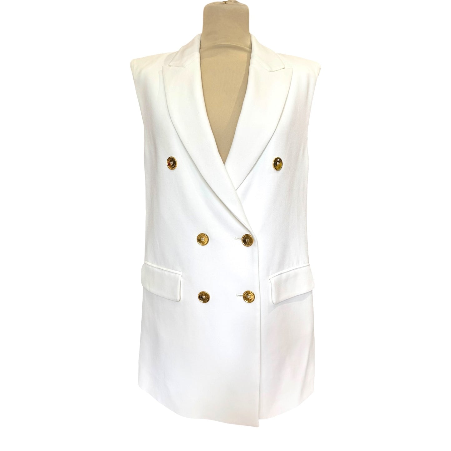 Moschino Couture White Blazer Gilet - 10/12