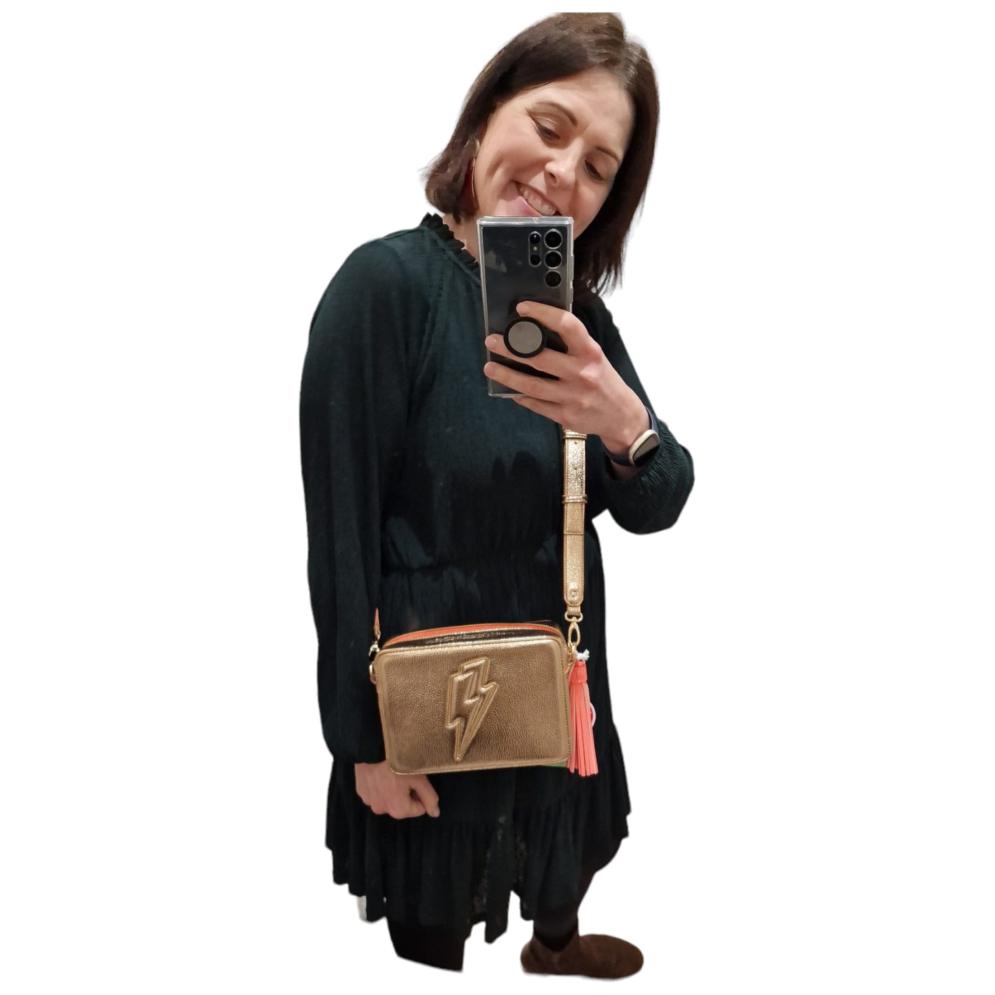 NEW Scamp and Dude Rose Gold Crossbody Bag