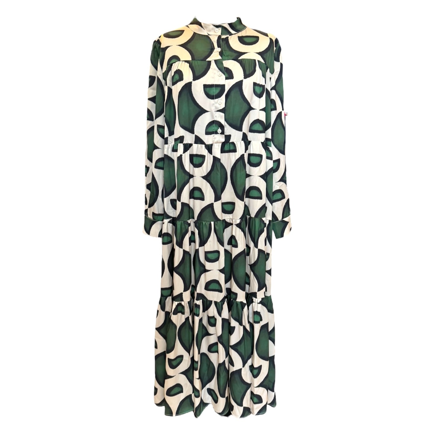 Anonyme Green and Black Gallery Damia Midi Dress -14/16