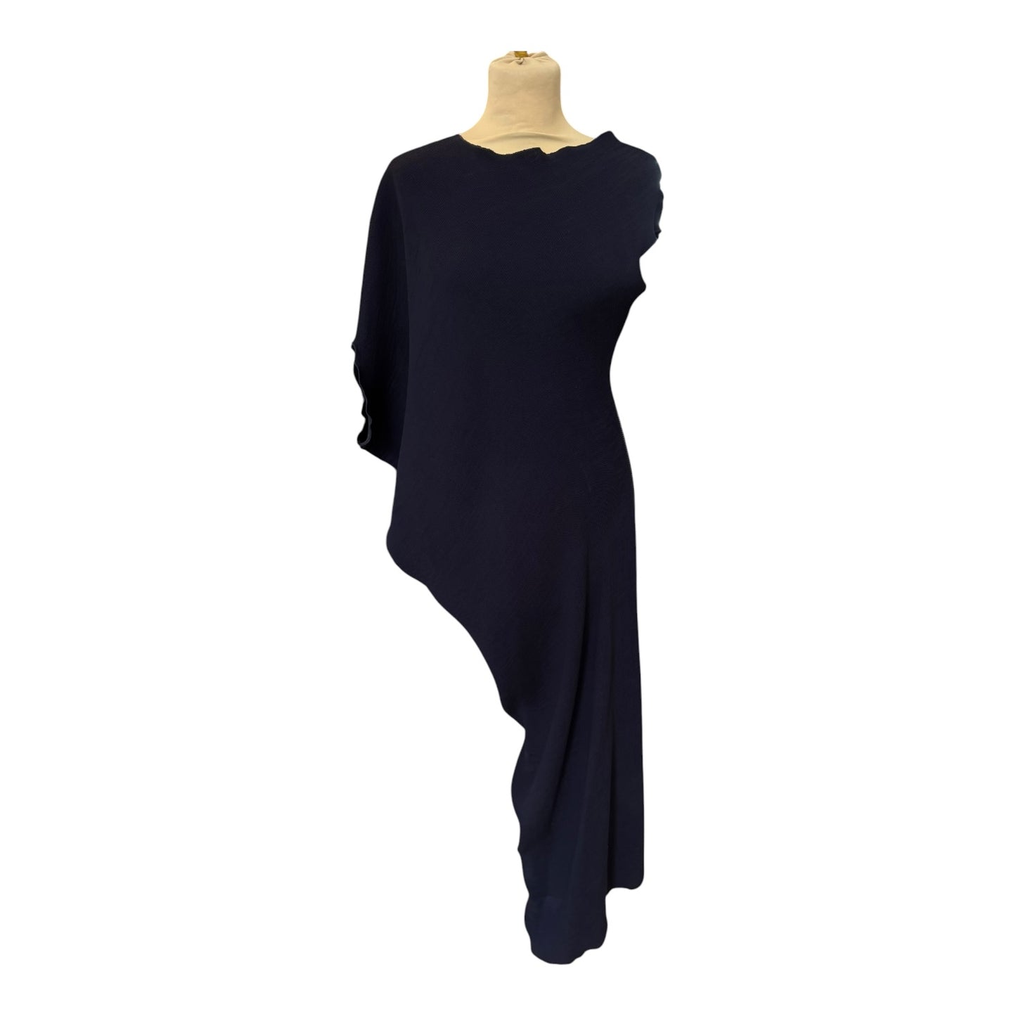 Kevan Jon Asymmetric Navy Dress - 14