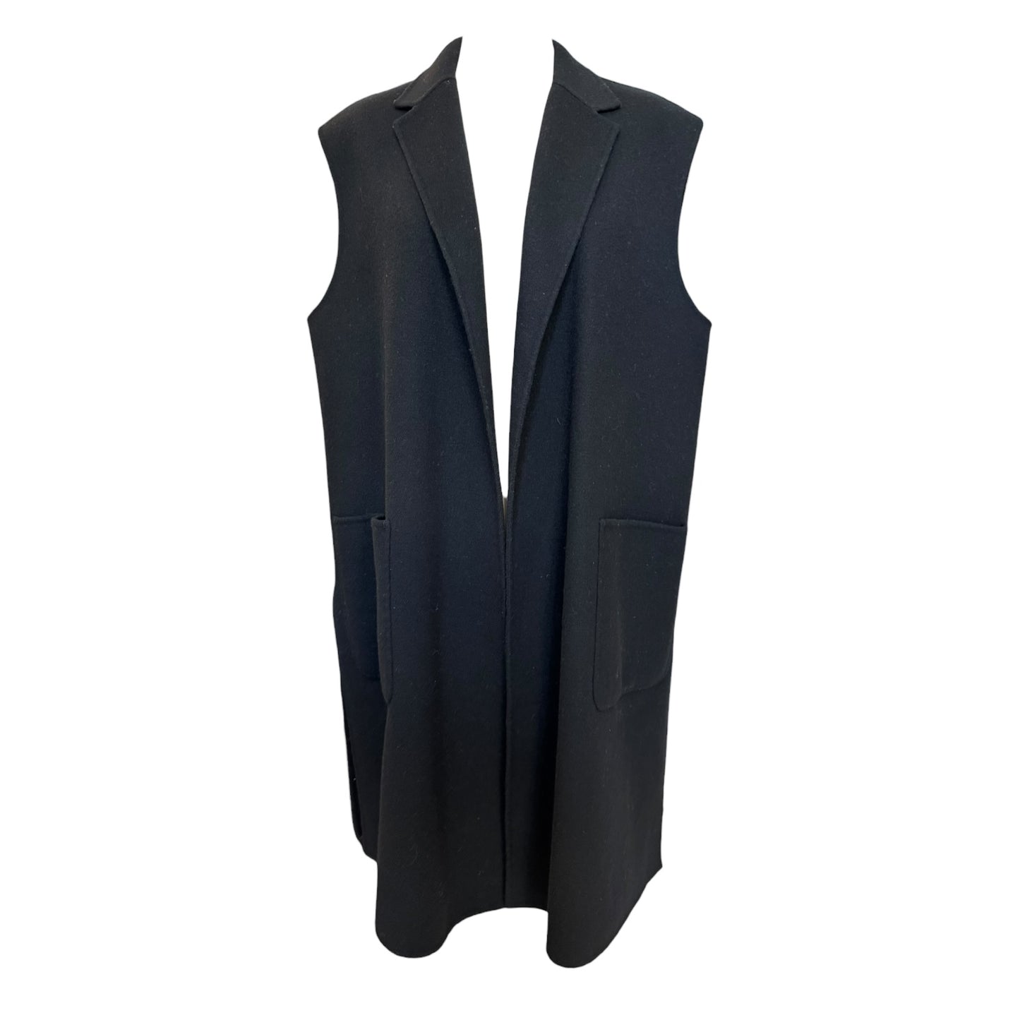 Weekend Max Mara Black Sleeveless Coat - 14/16