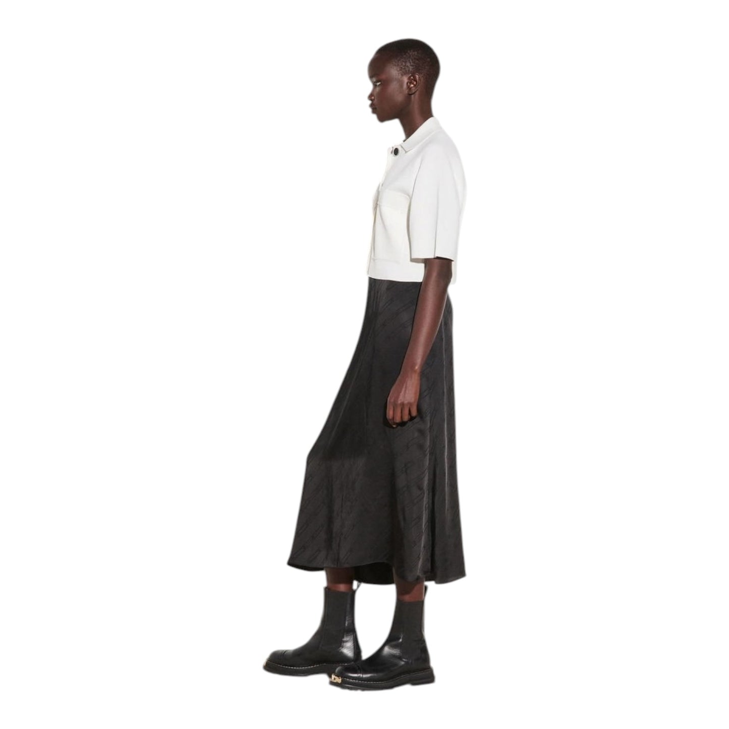 Sandro Midi Skirt in Jacquard Fabric - 10/12