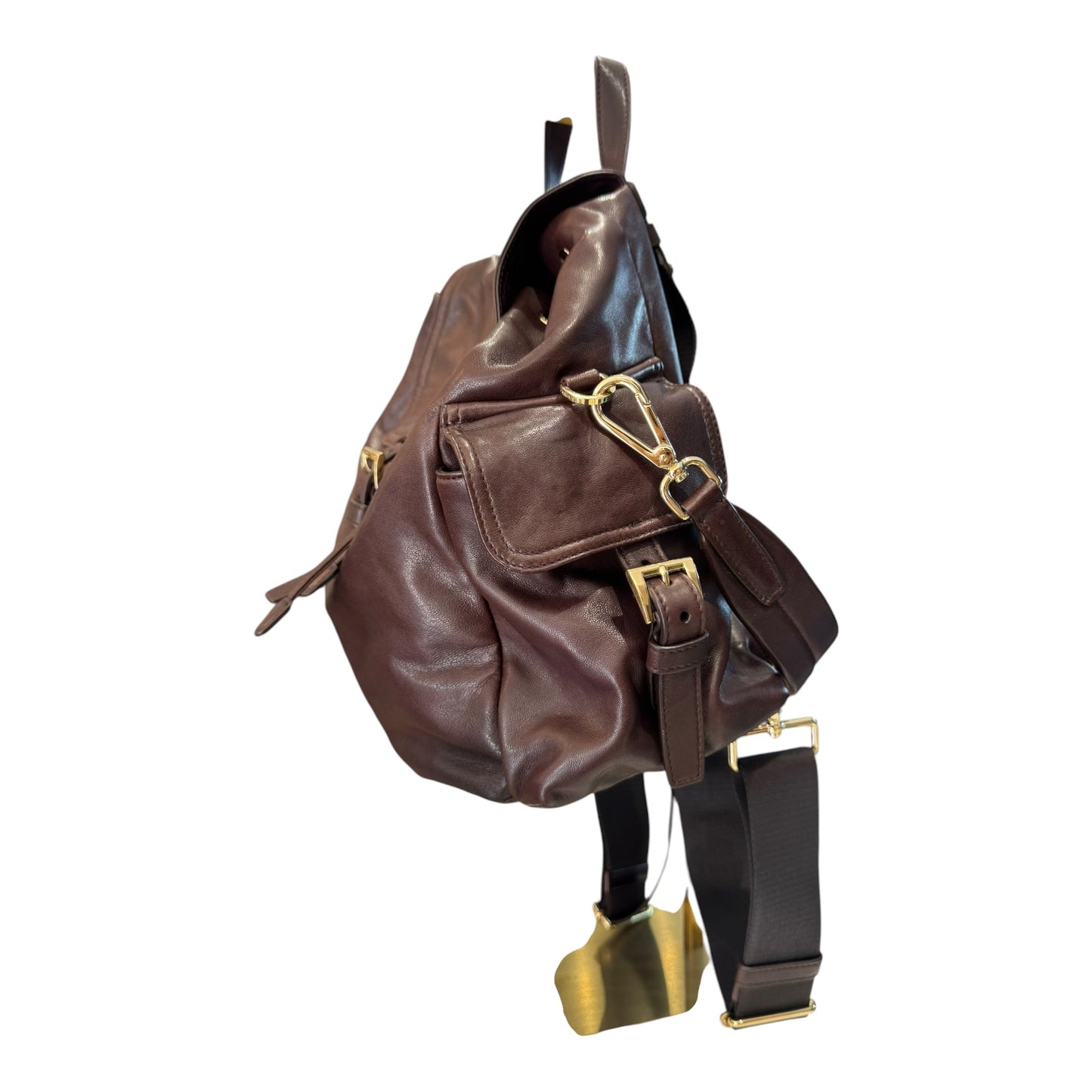 Prada Explore Medium Brown Nappa Leather Backpack