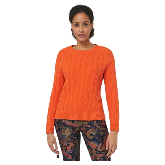 Madeleine Orange Cable Knit Jumper - 10/12