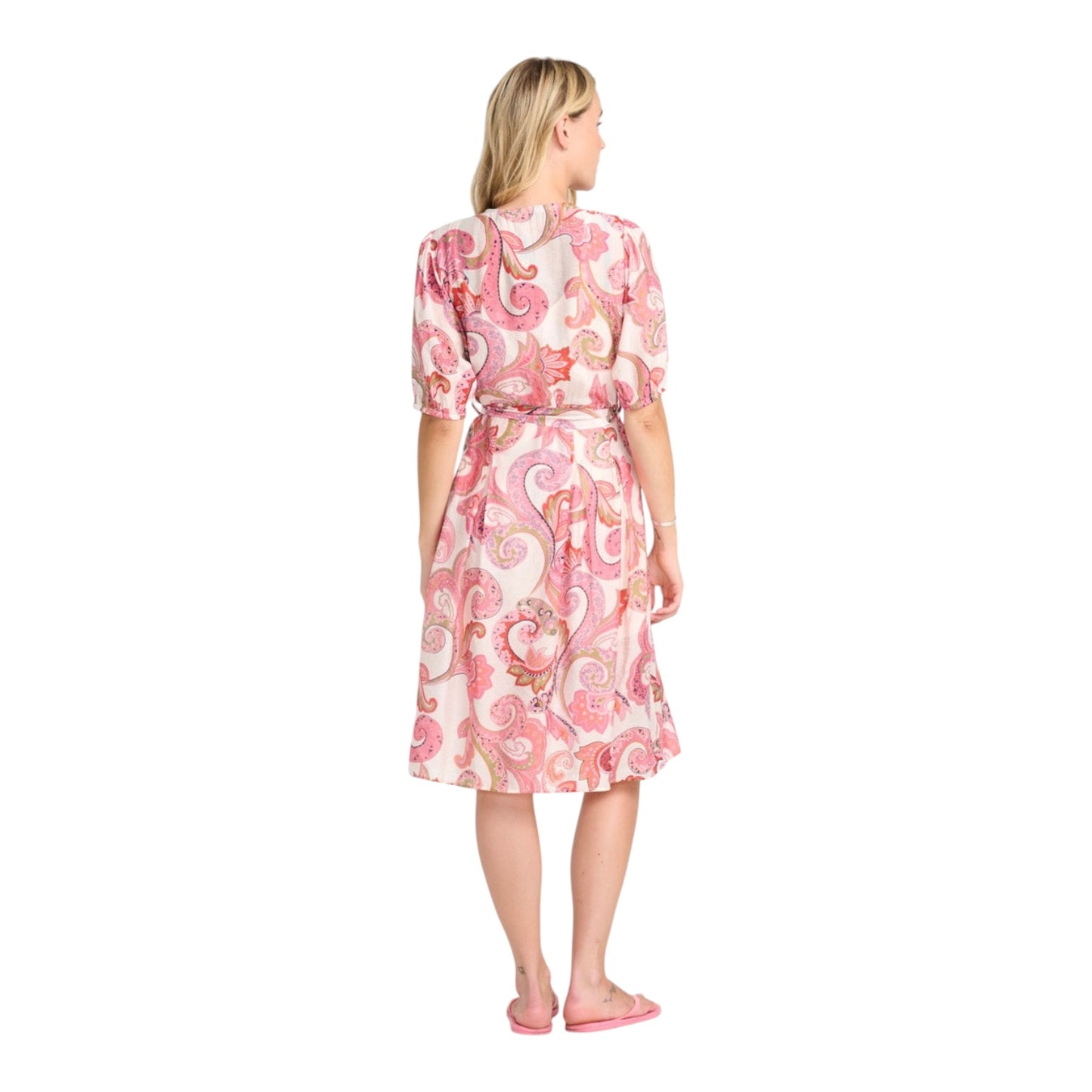 Costa Mani Daffodil Dress in Pink Flower - 10/12 - NEW
