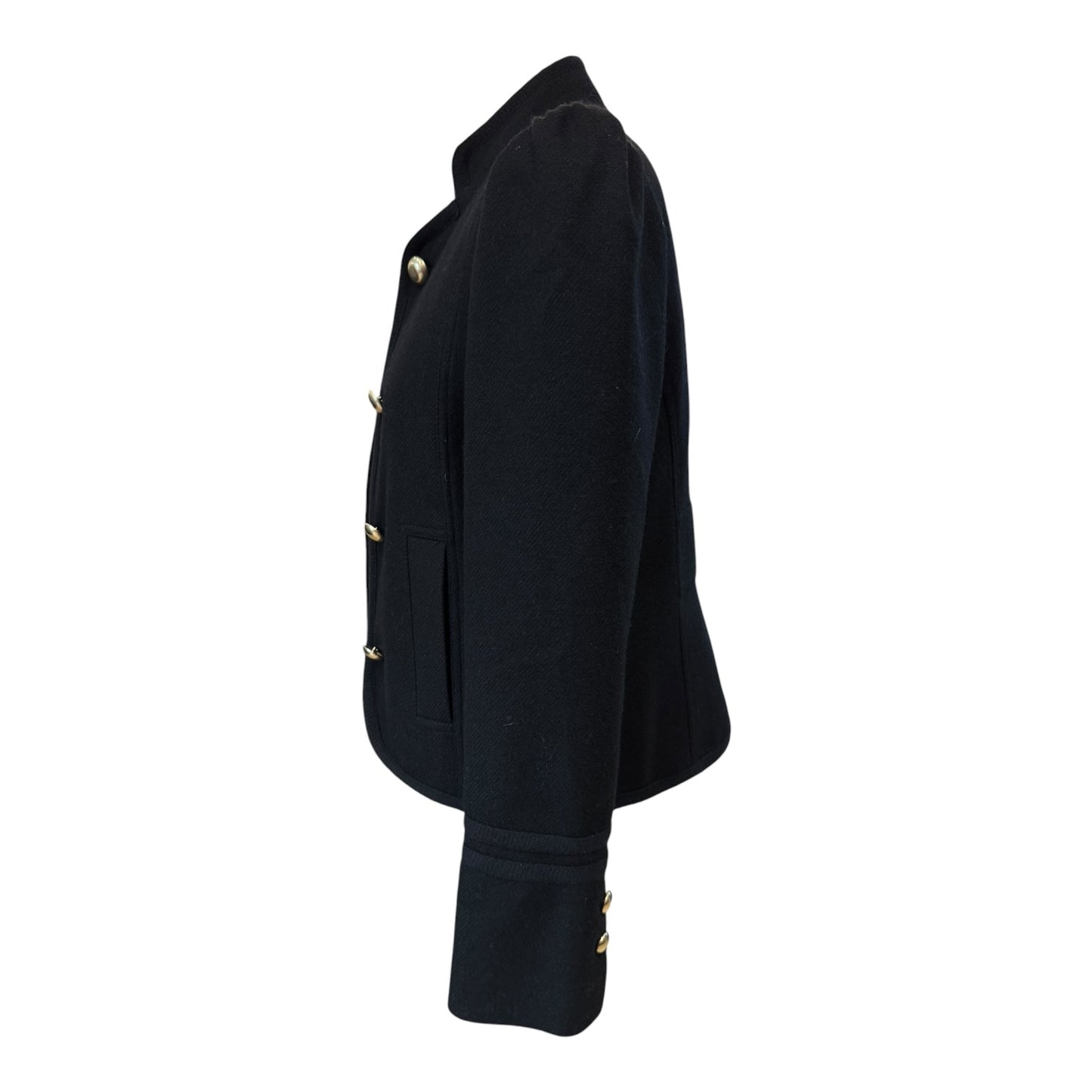 Me + Em Black Wool Blend Jacket - 8