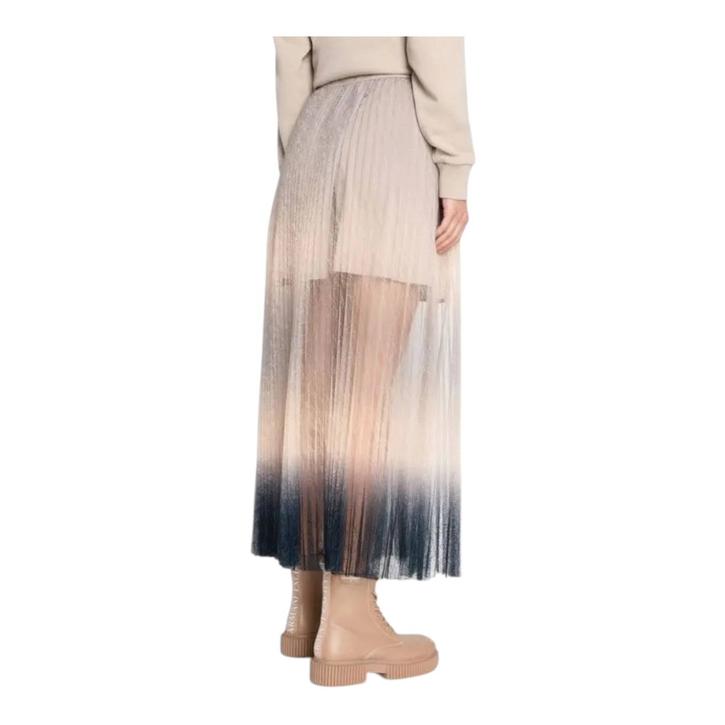 Armani Exchange Gradient Effect Pleated Skirt - 8/10 - NEW