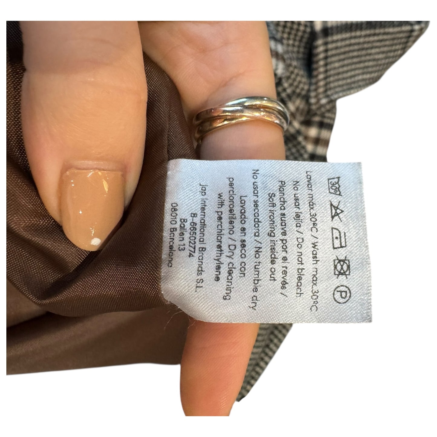 Mus & Bombon Grey and Brown Check Coat - 12