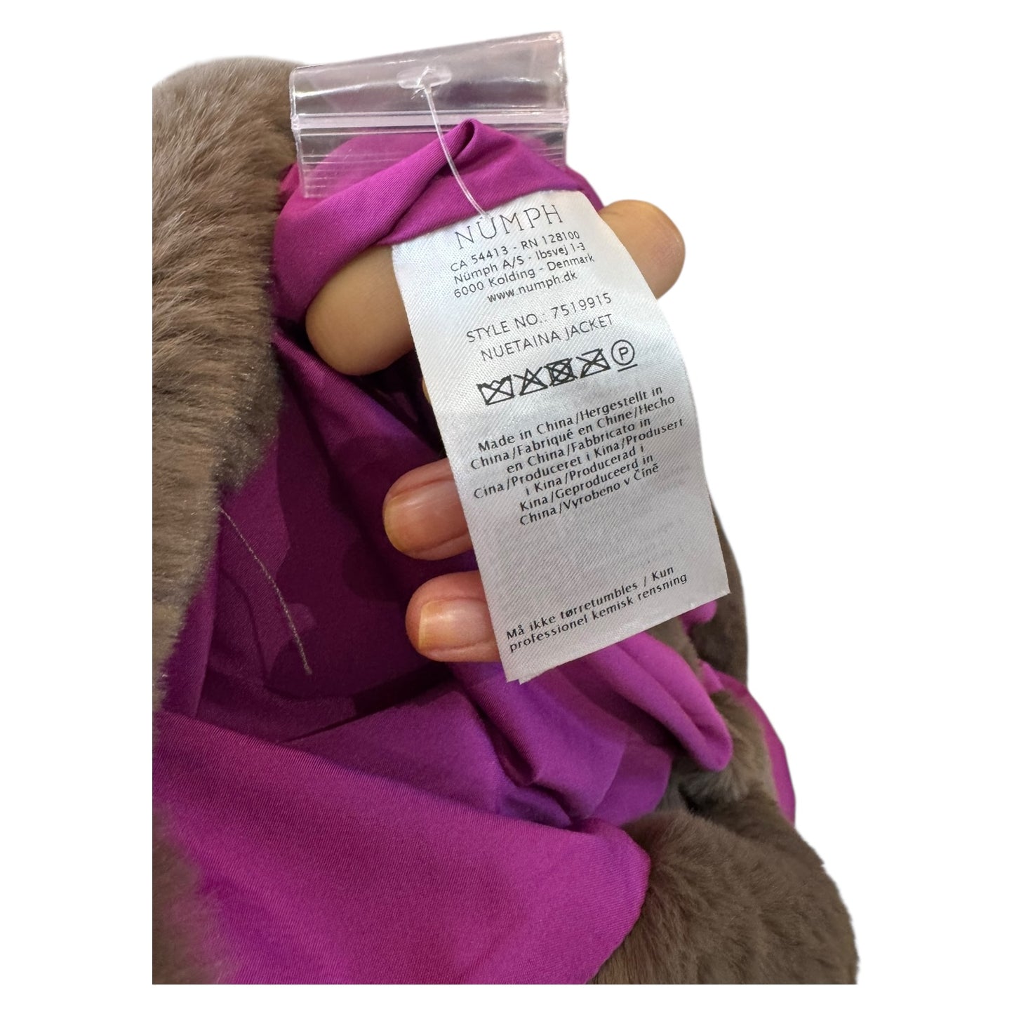 Numph Brown Faux Fur Coat - 14