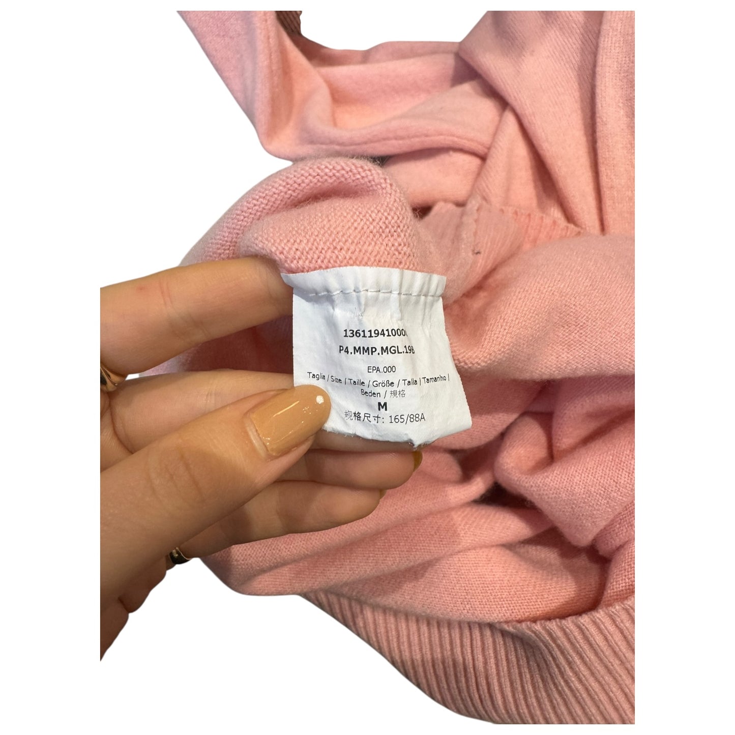 Max Mara Baby Pink Longline Cashmere Jumper - 12