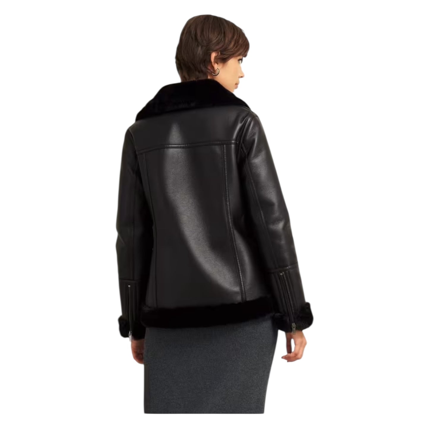 Hobbs Black Ali Biker Jacket - 10