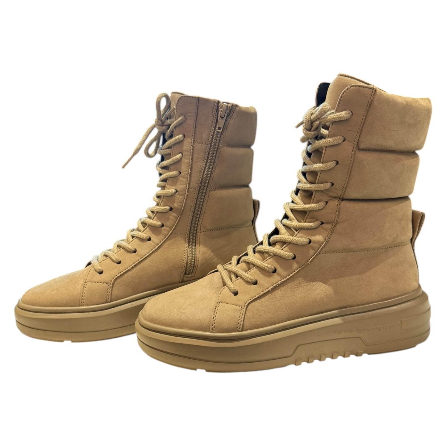 Kennel and Schmenger Taupe Suede Lace Up Boots - 37.5 / 4.5